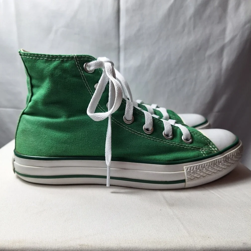 CONVERSE Chuck Taylor All Star High-Top Sneaker Womens/7.5 Mens/5.5 Green White